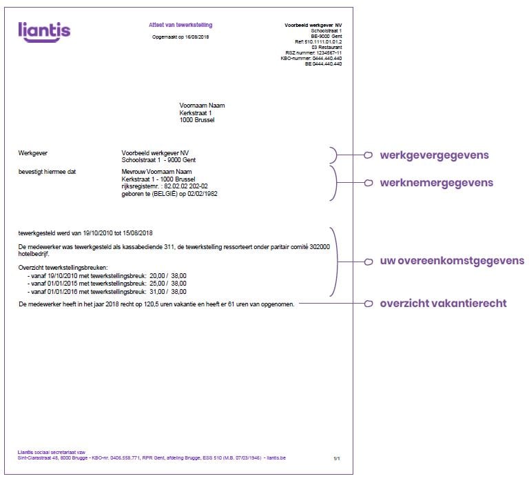 Tewerkstellingsattest